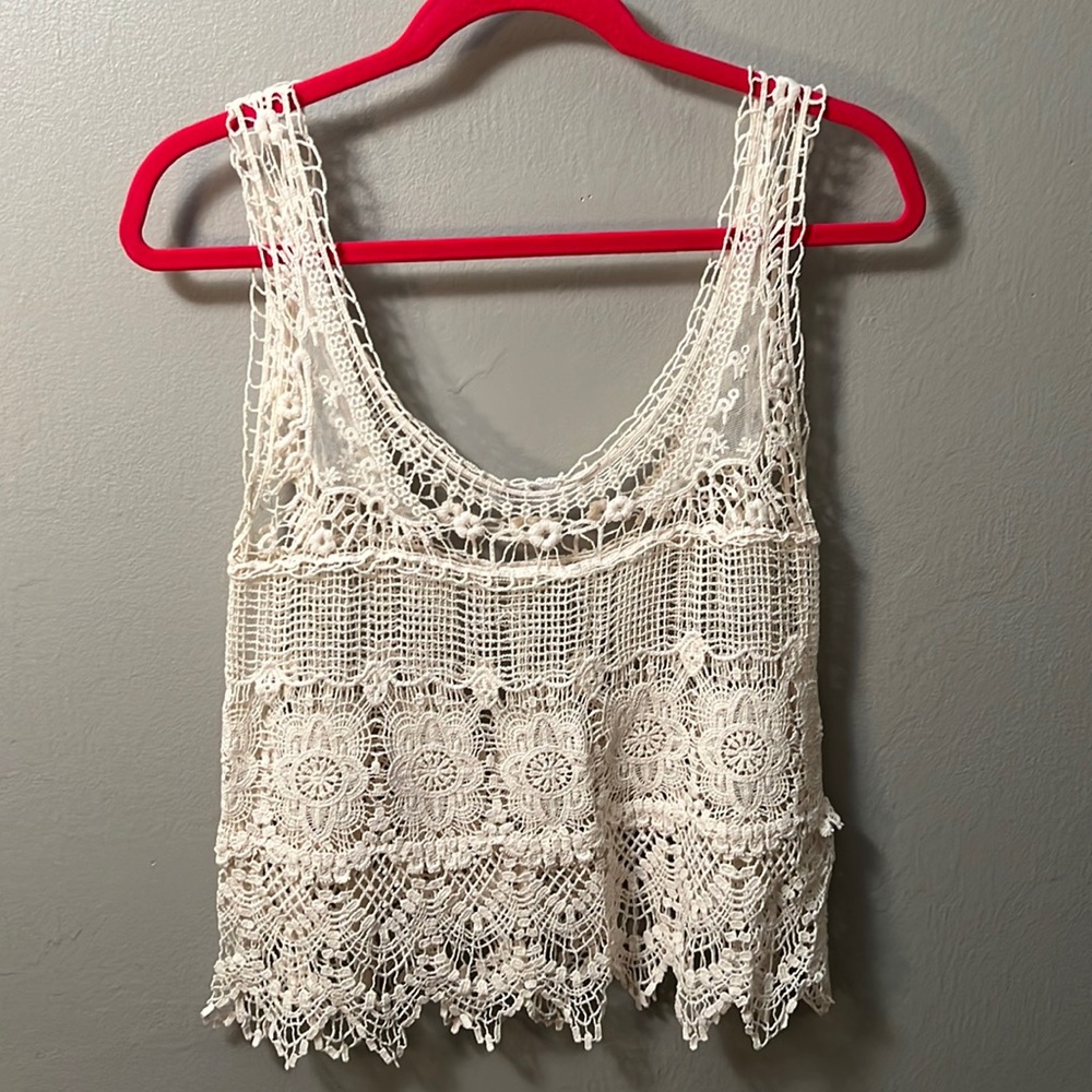 Ivory/Off White Lace Top
